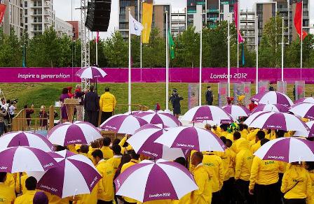 Bandeira brasileira na Paralimpíada
